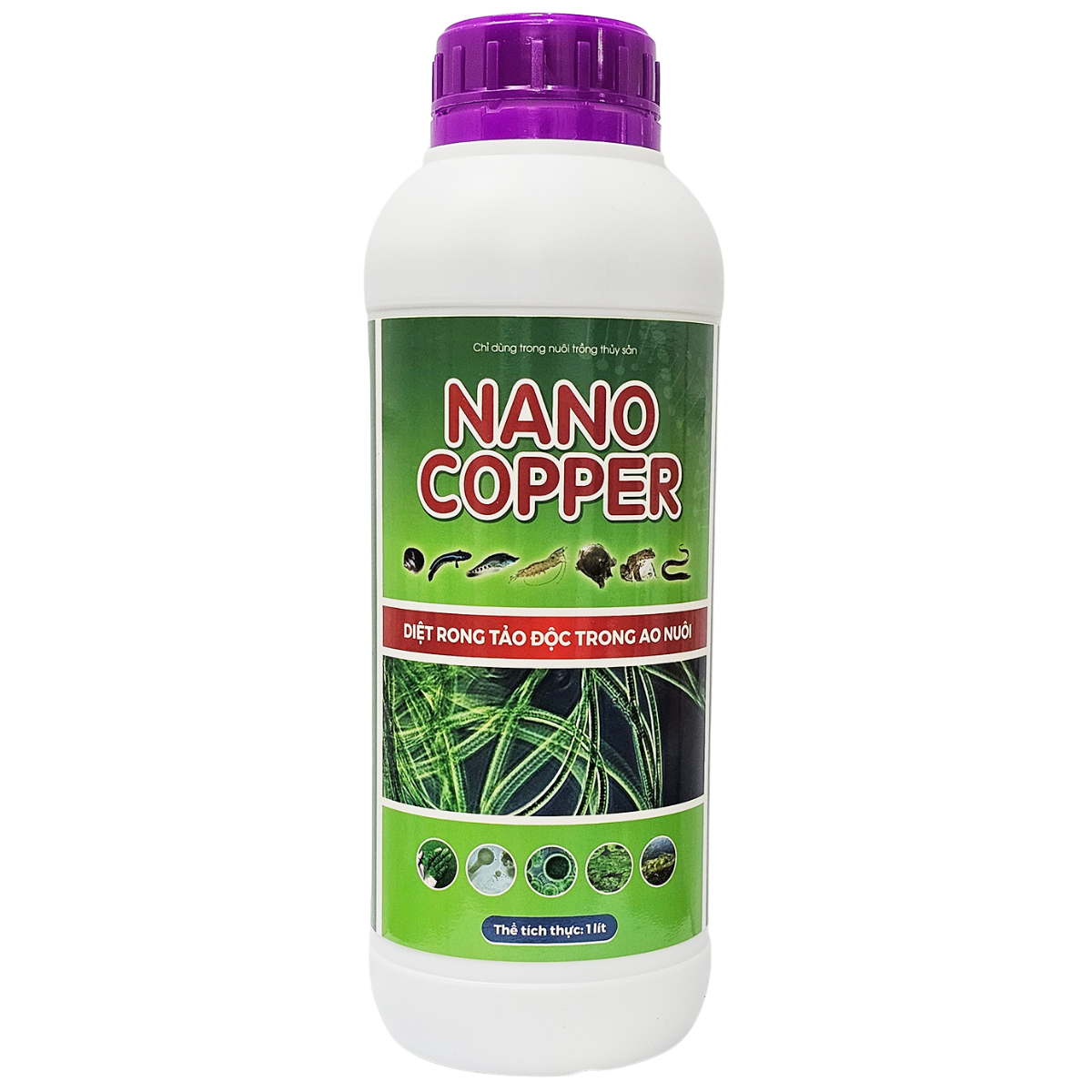 NANO COPPPER - DIỆT RONG TẢO ĐỘC TRONG AO NUÔI CHAI 1L