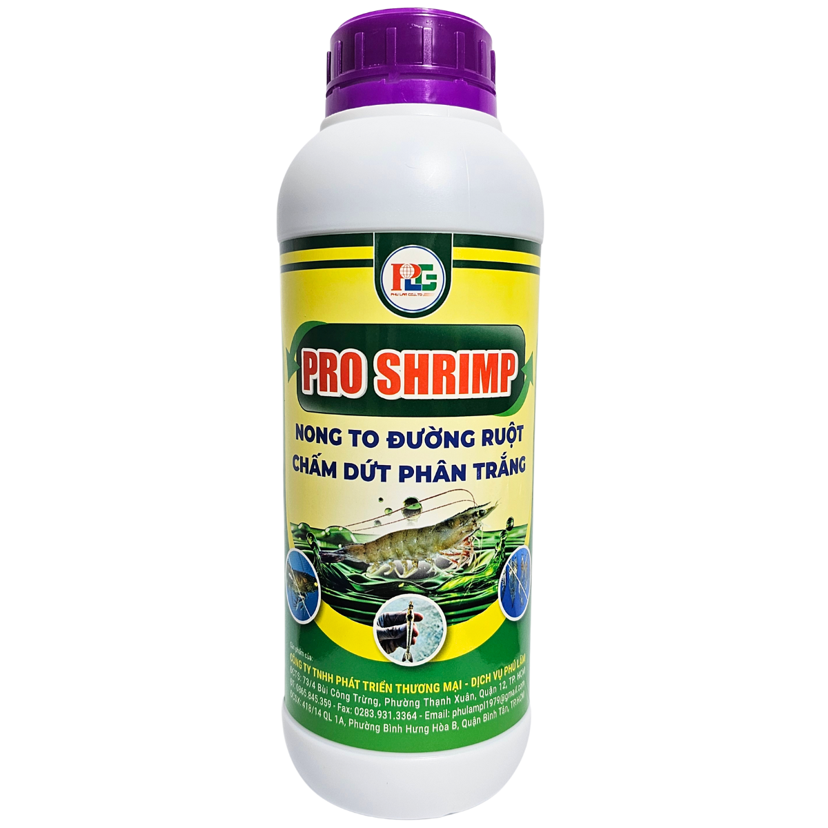 PRO SHRIMP - GIẢI PHÁP VẤN ĐỀ CHẤM DỨT PHÂN TRẮNG CHAI 1L