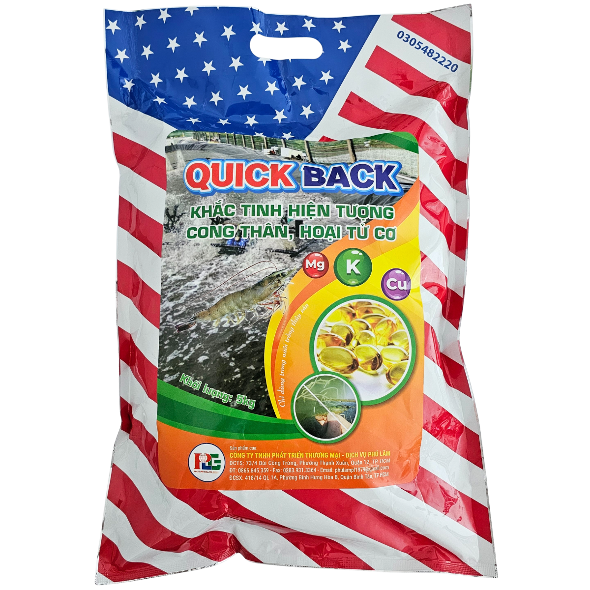 QUICK BACK - CHẶN ĐỨNG HIỆN TƯỢNG CONG THÂN, ĐỤC CƠ, HOẠI TỬ CƠ GÓI 5KG