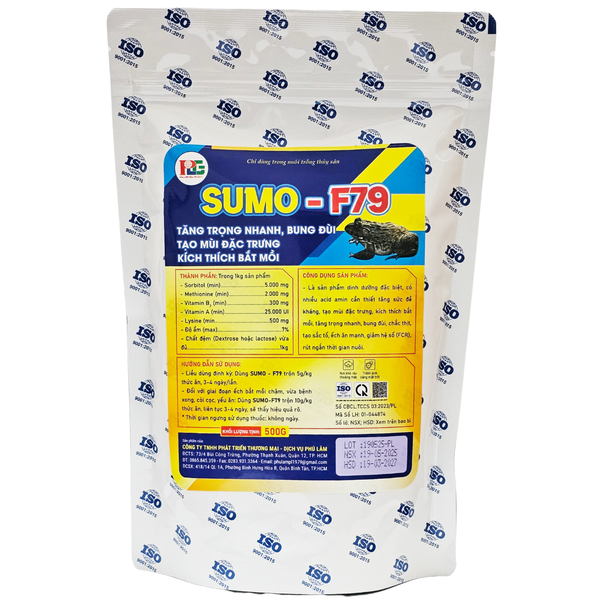 SUMO F79 - TĂNG TRỌNG NHANH, BUNG ĐÙI, CHẮC THỊT GÓI 500G