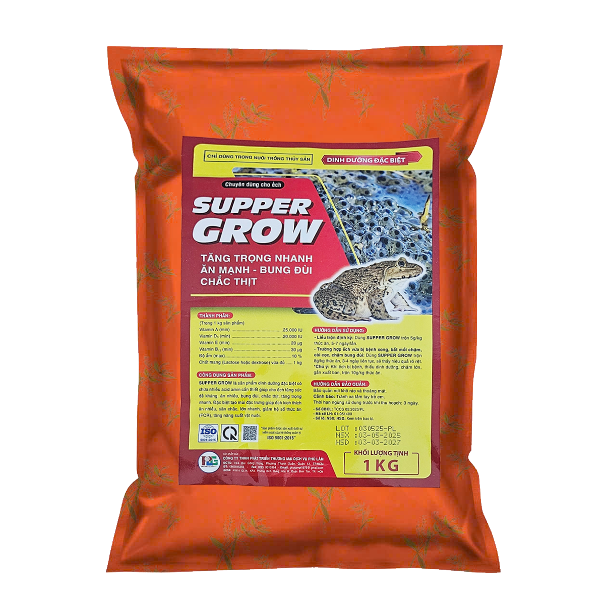 SUPER GROW - TĂNG TRỌNG NHANH, BUNG ĐÙI, CHẮC THỊT GÓI 1Kg