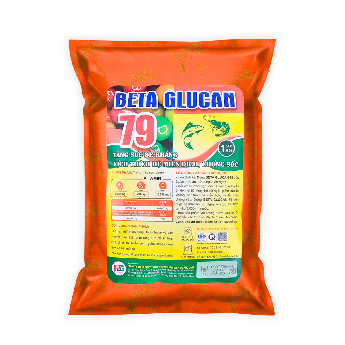 BETA GLUCAN 79 (1Kg) - CHỐNG SỐC, TĂNG HỆ MIỄN DỊCH