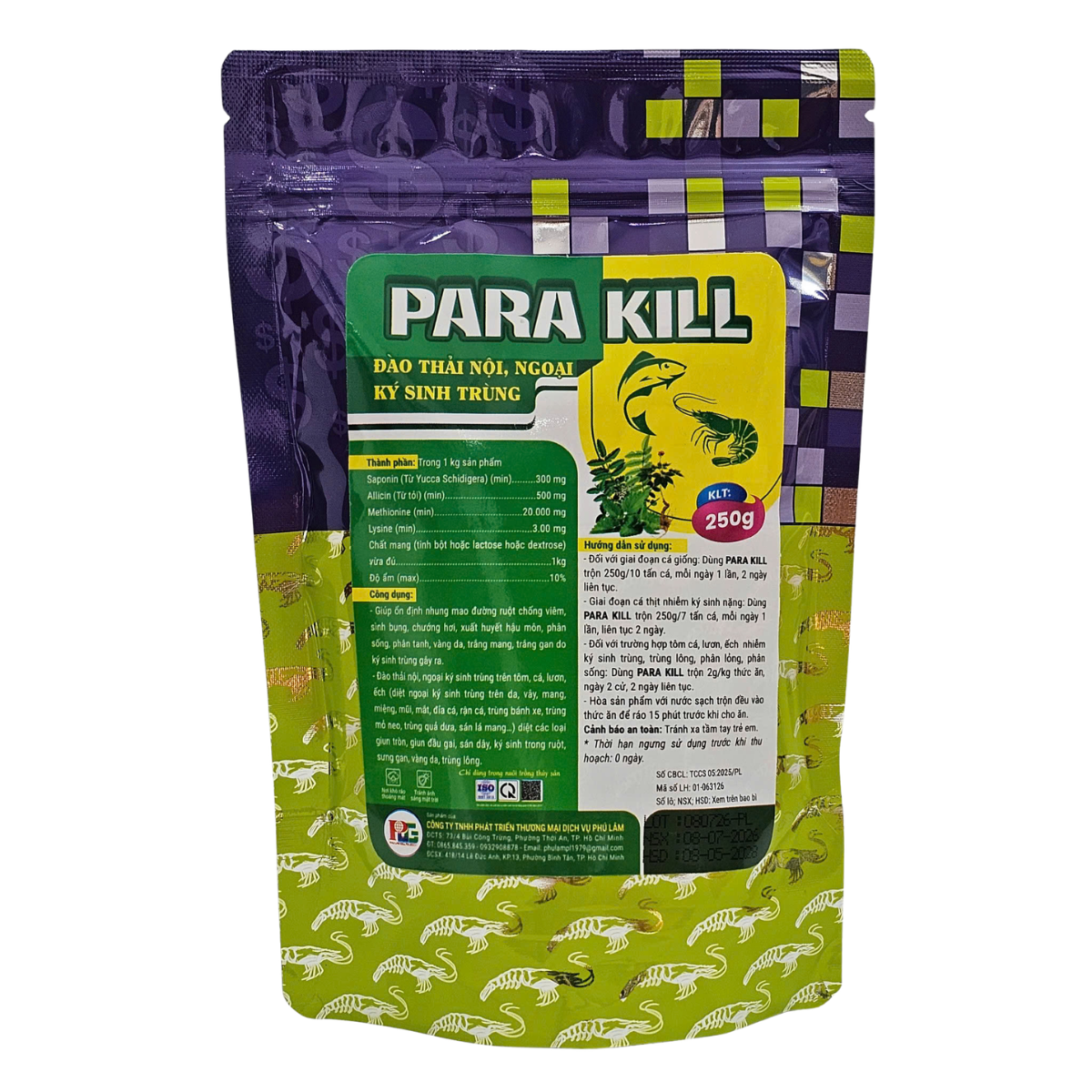 PARA KILL (250G) - ĐÀO THẢI NỘI, NGOẠI KÝ SINH TRÙNG